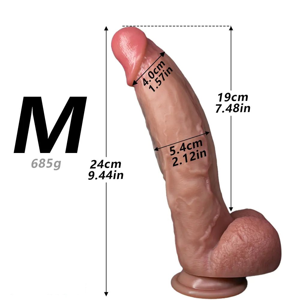 Flesh tone silicone strap-on dildo, photo 18
