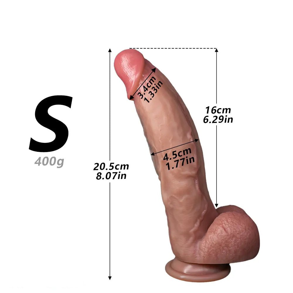 Flesh tone silicone strap-on dildo, photo 19