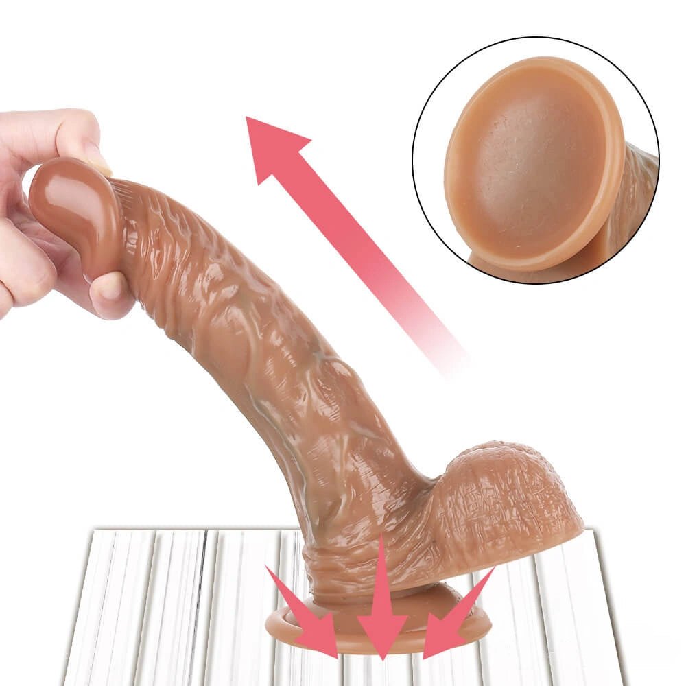 Flesh silicone suction cup dildo, photo 6