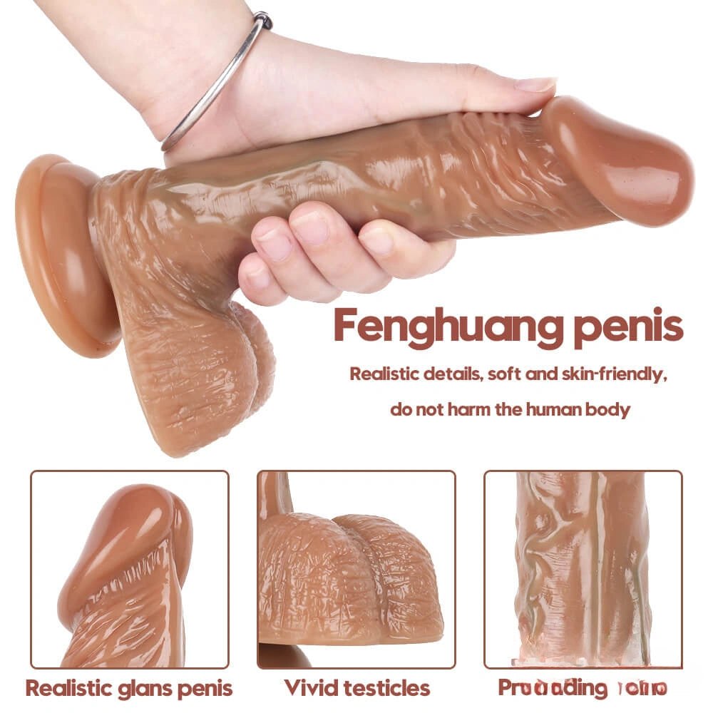 Flesh silicone suction cup dildo, photo 8