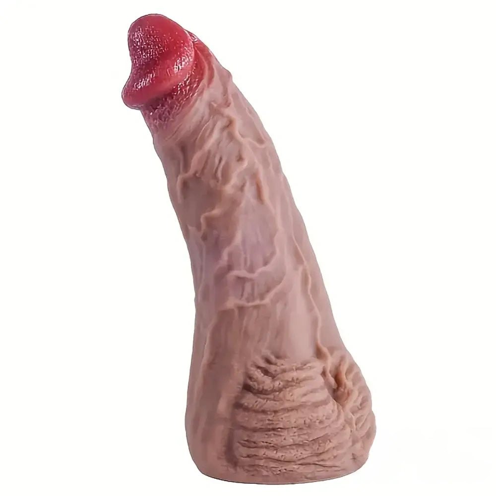 Flesh silicone suction cup dildo, photo 1