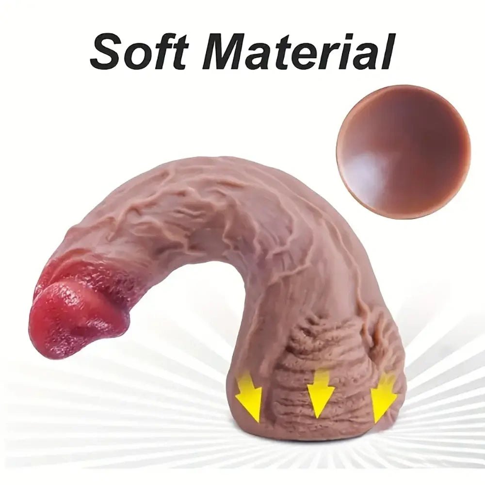 Flesh silicone suction cup dildo, photo 2