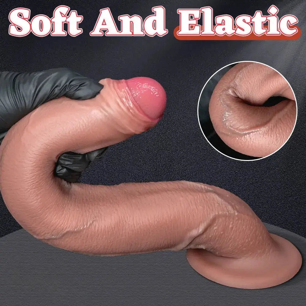 Flesh silicone strap-on dildo, photo 11