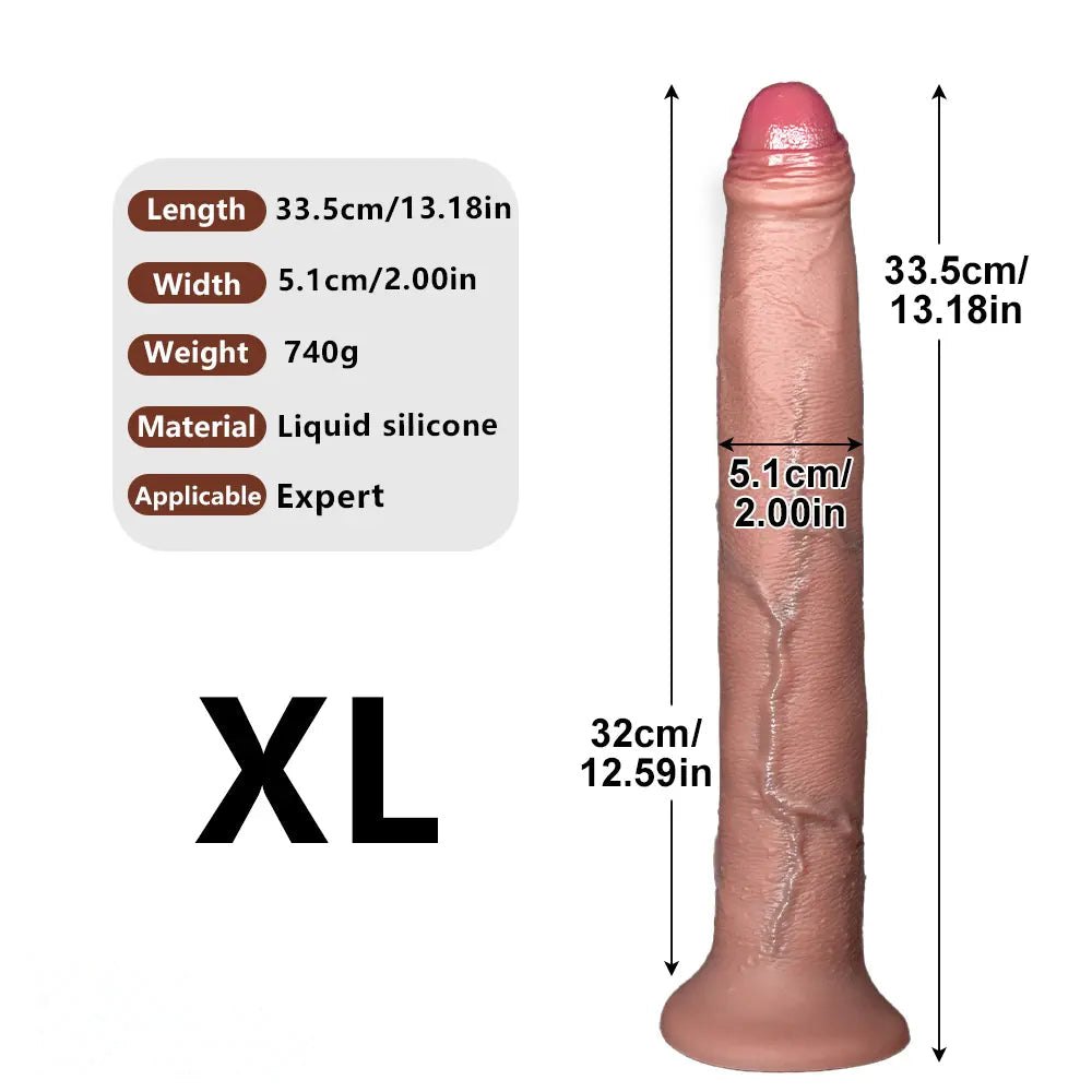 Flesh silicone strap-on dildo, photo 17
