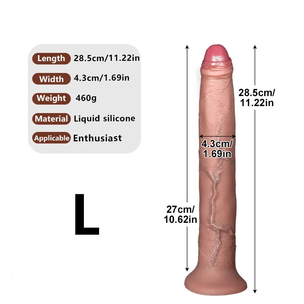 Flesh silicone strap-on dildo, photo 18