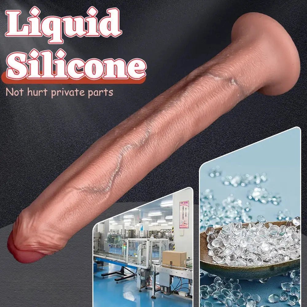 Flesh silicone strap-on dildo, photo 4