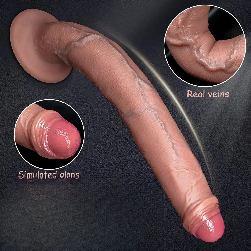 Flesh silicone strap-on dildo, photo 5