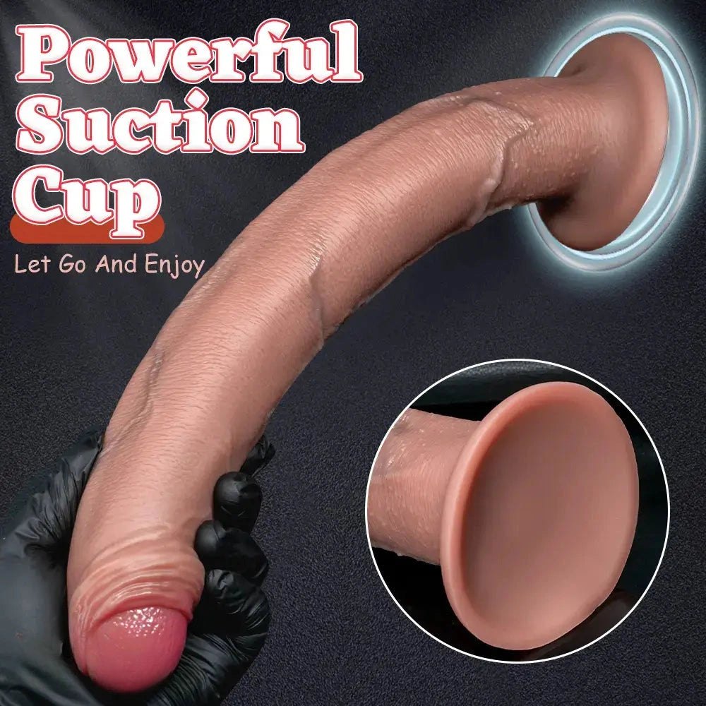 Flesh silicone strap-on dildo, photo 9