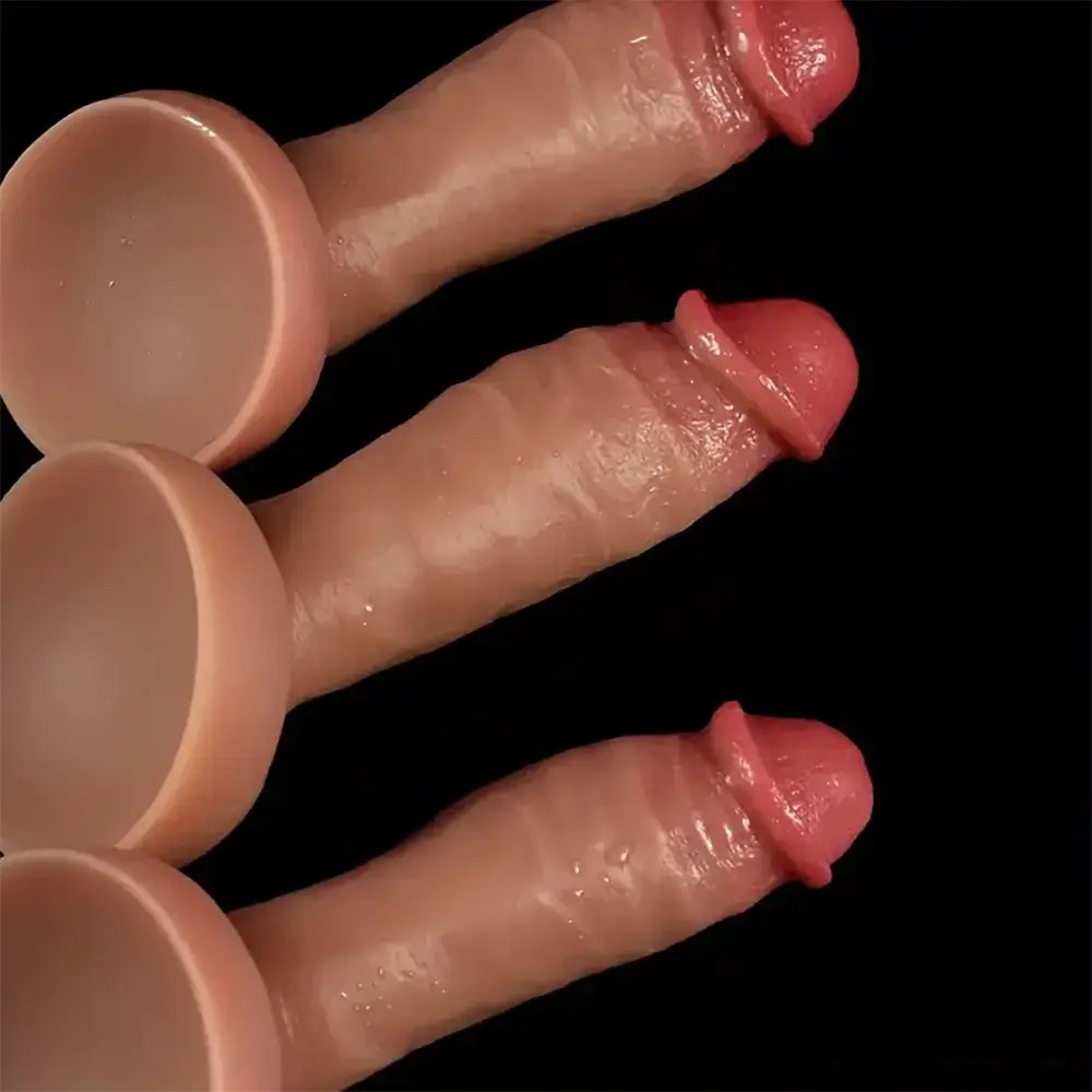 Flesh suction cup silicone dildo, photo 10