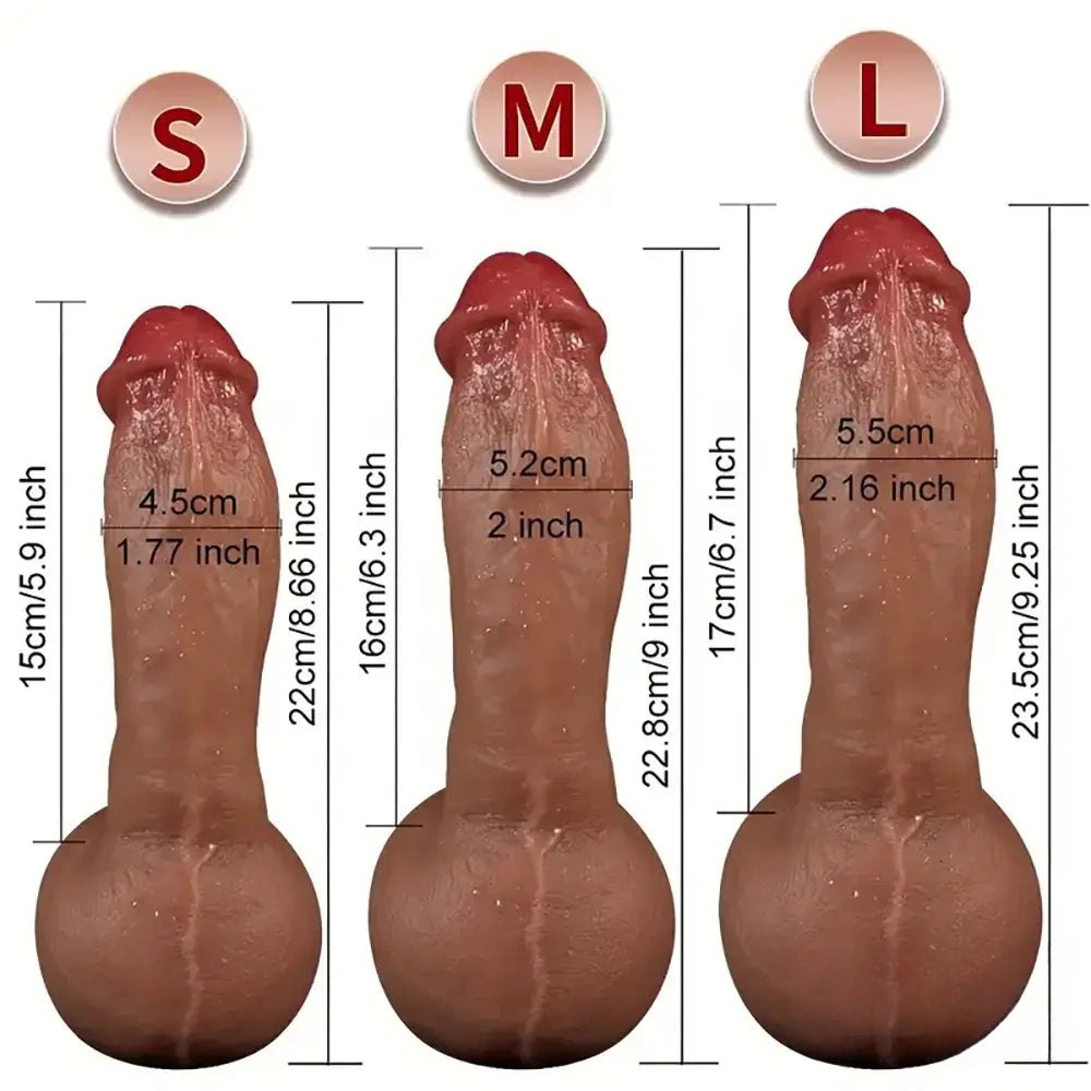 Flesh suction cup silicone dildo, photo 11