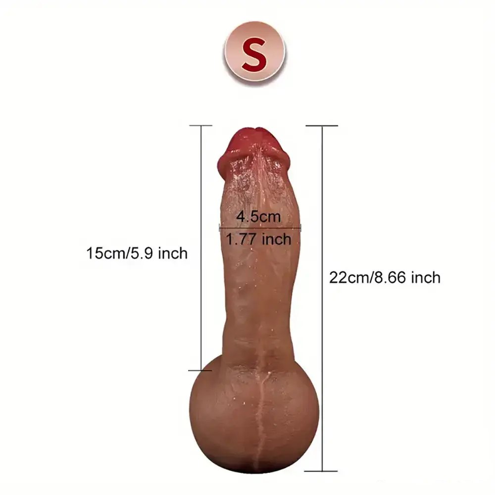 Flesh suction cup silicone dildo, photo 12
