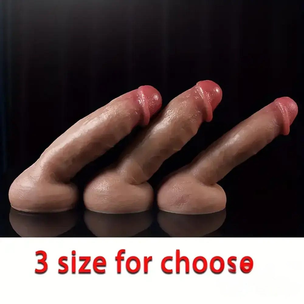 Flesh suction cup silicone dildo, photo 2