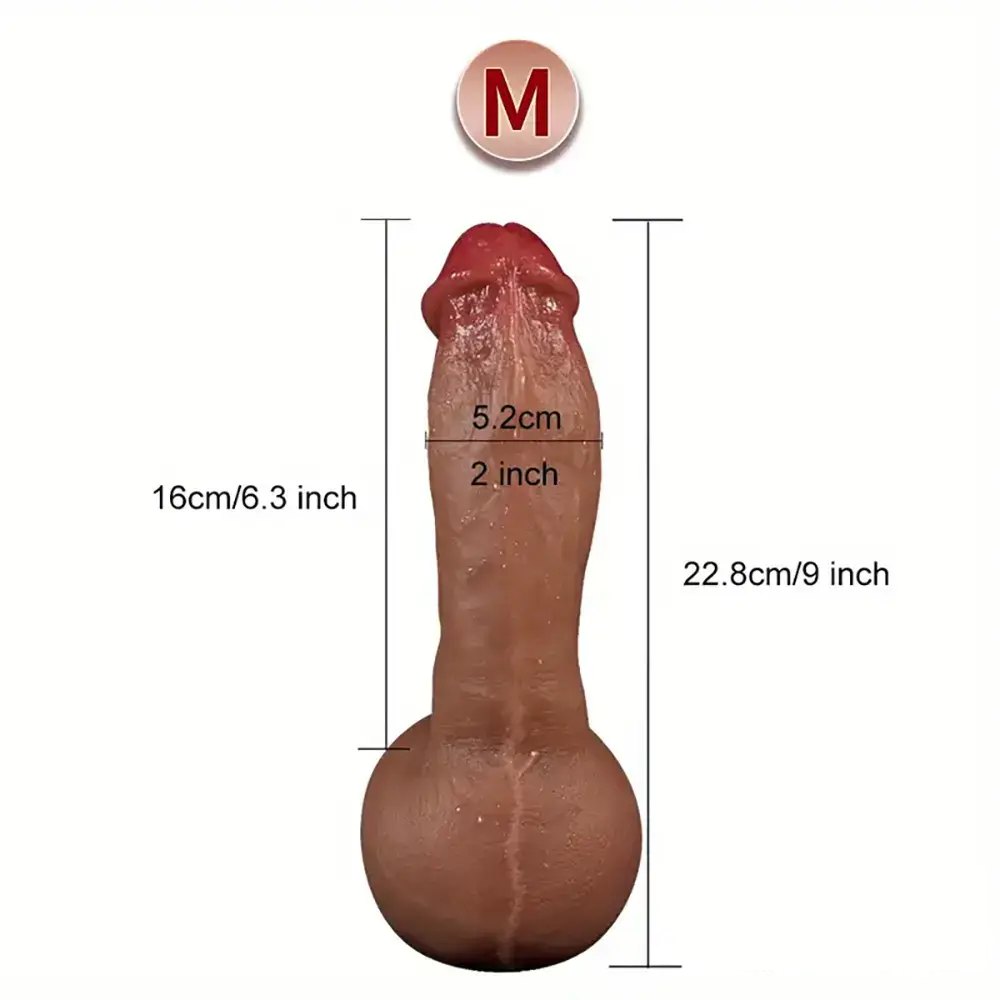 Flesh suction cup silicone dildo, photo 8