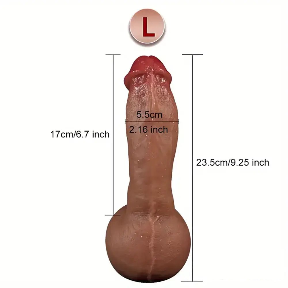 Flesh suction cup silicone dildo, photo 9