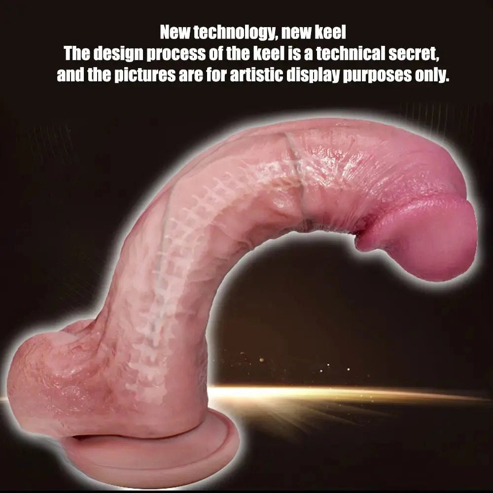 Flesh realistic suction cup silicone dildo, photo 11