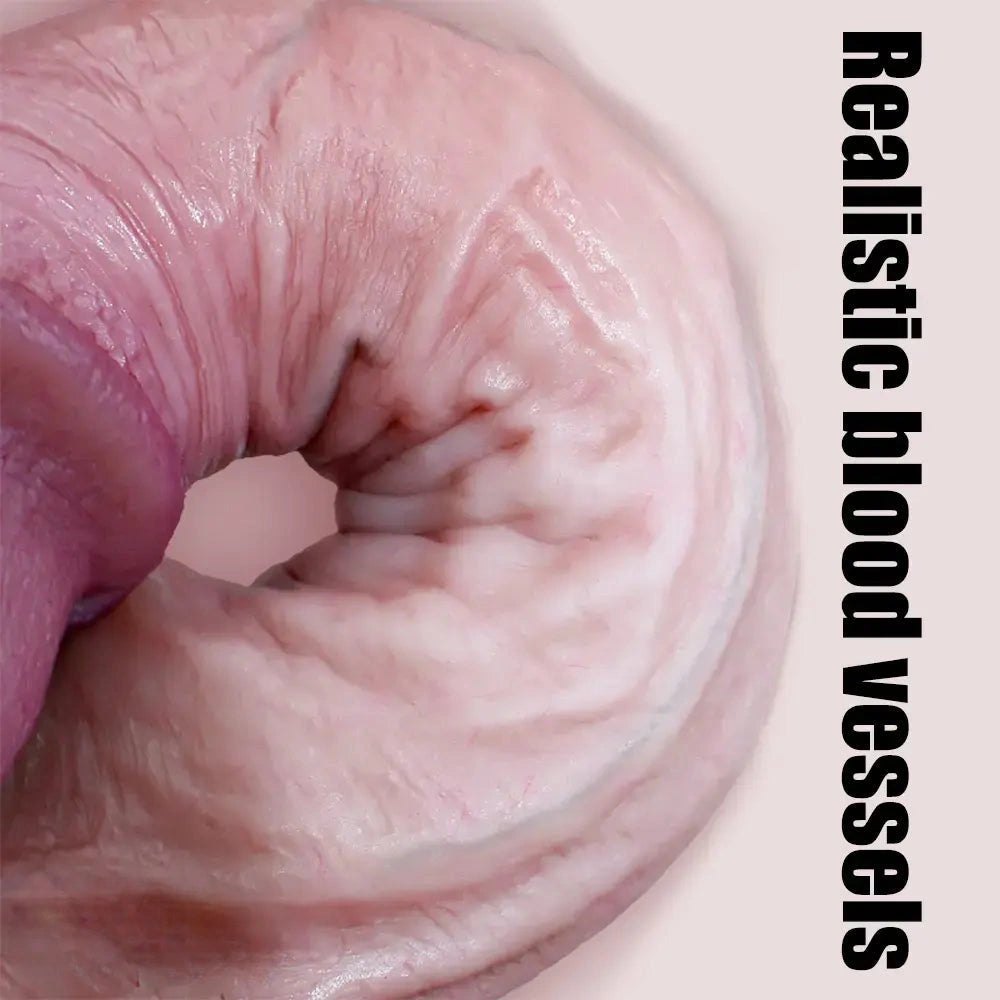 Flesh realistic suction cup silicone dildo, photo 13