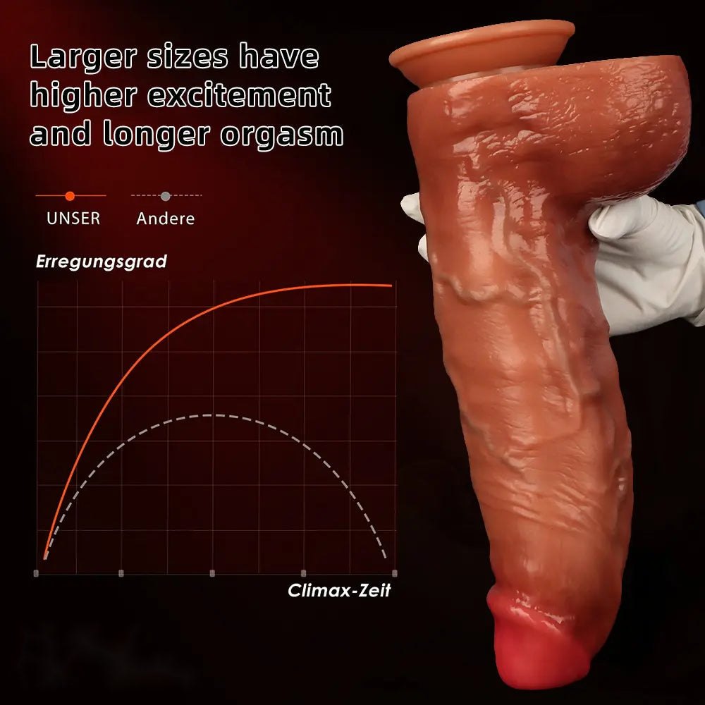 Flesh-tone realistic silicone dildo, photo 6