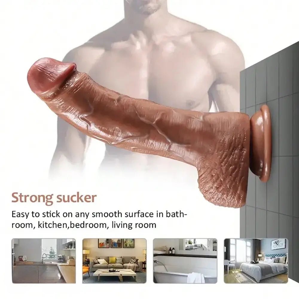 Flesh tone pvc realistic dildo, photo 2