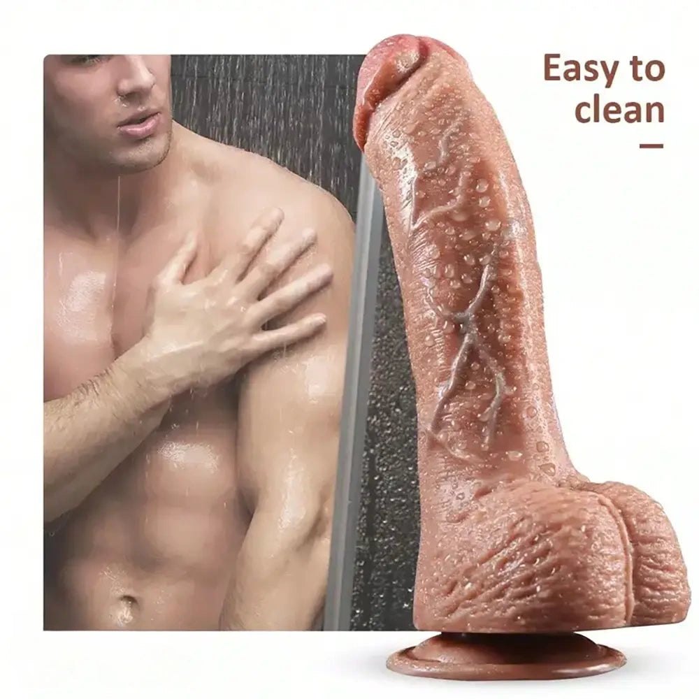 Flesh tone pvc realistic dildo, photo 4