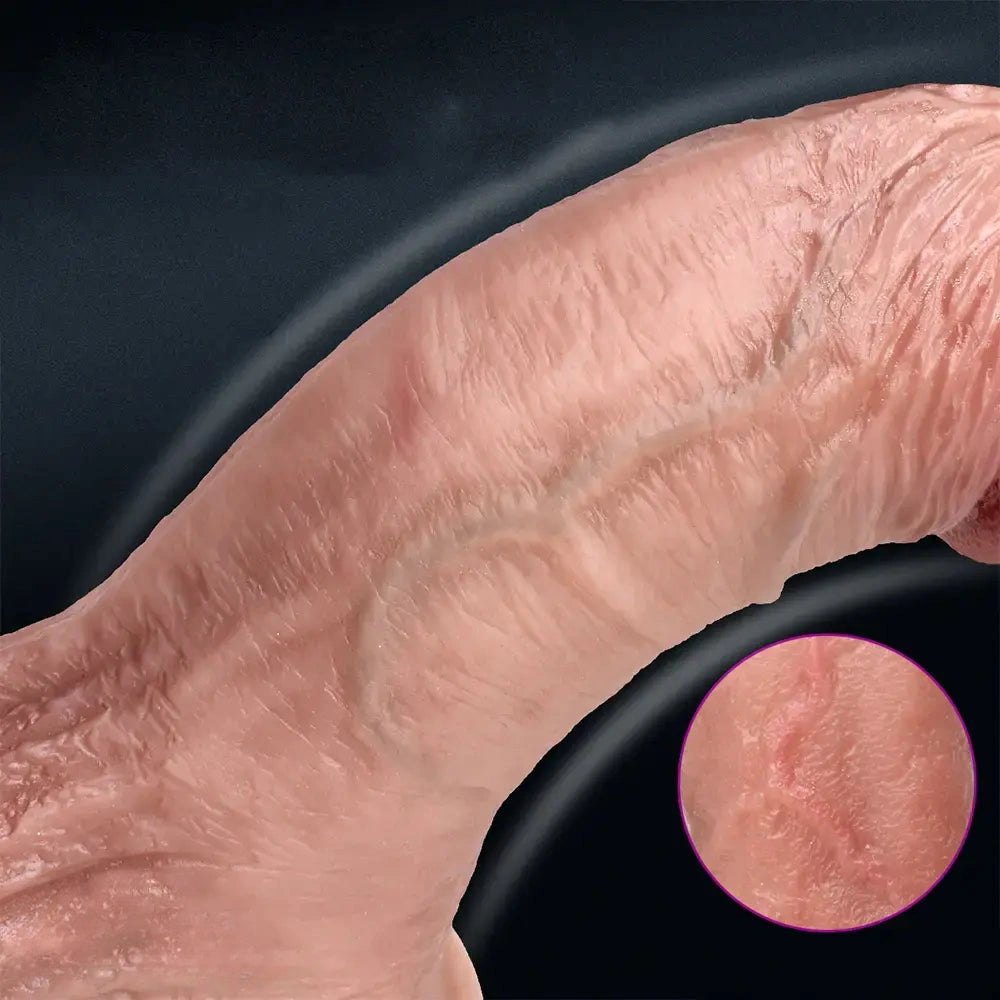 Flesh-tone realistic suction cup dildo, photo 4