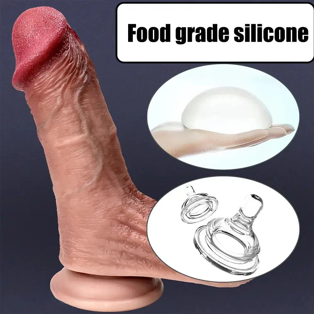 Flesh-tone realistic suction cup dildo, photo 5