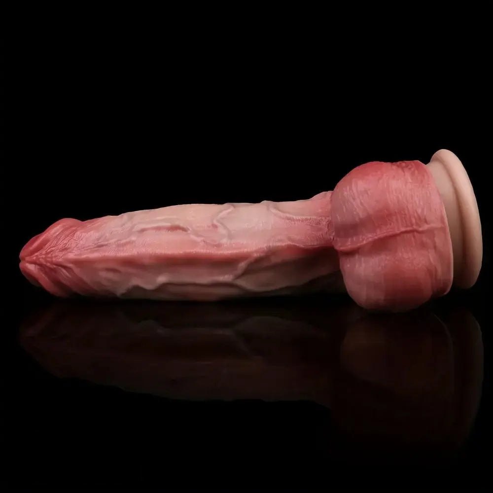 Flesh tone realistic silicone dildo, photo 4