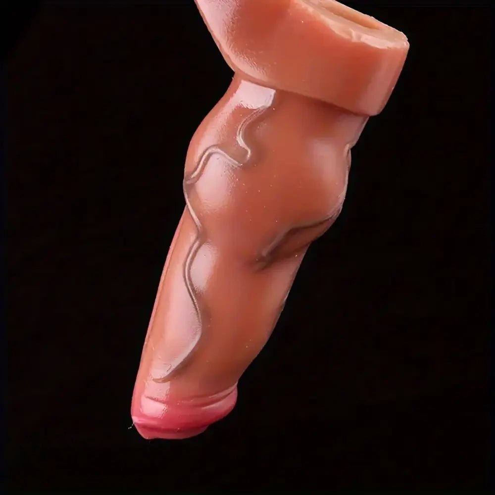 Flesh tone silicone animal knot dildo, photo 4