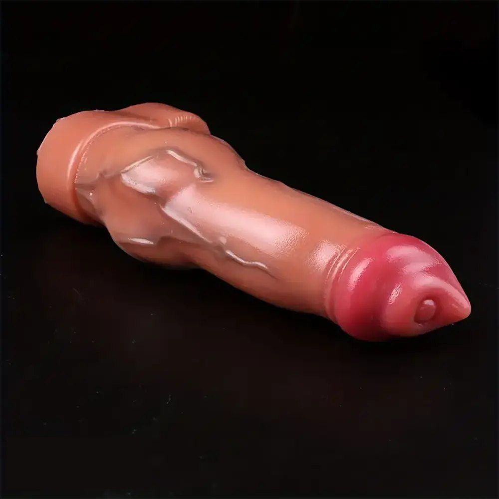 Flesh tone silicone animal knot dildo, photo 6