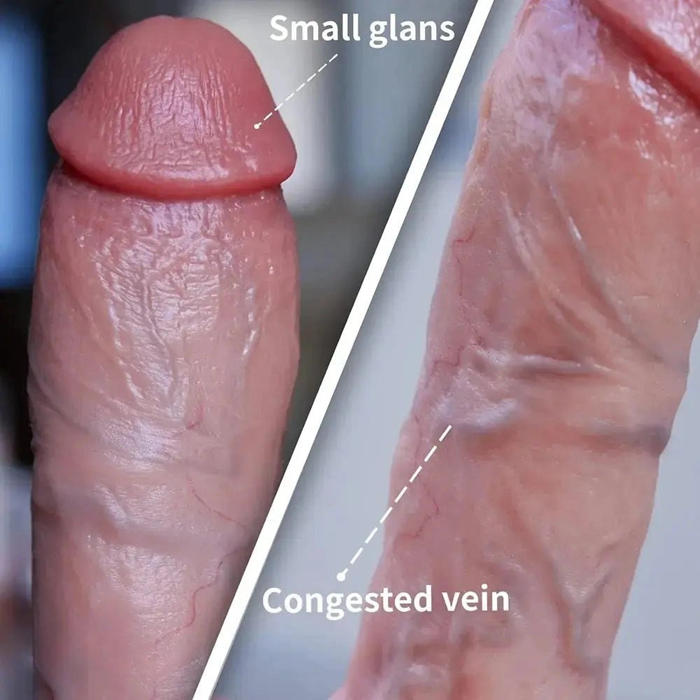 Flesh tone silicone suction cup dildo, photo 3