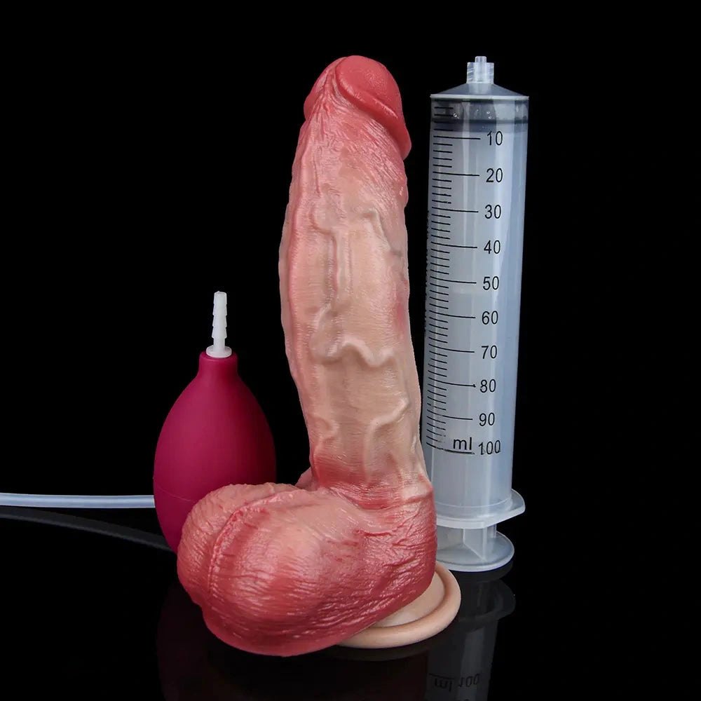 Flesh tone squirting realistic dildo, photo 1