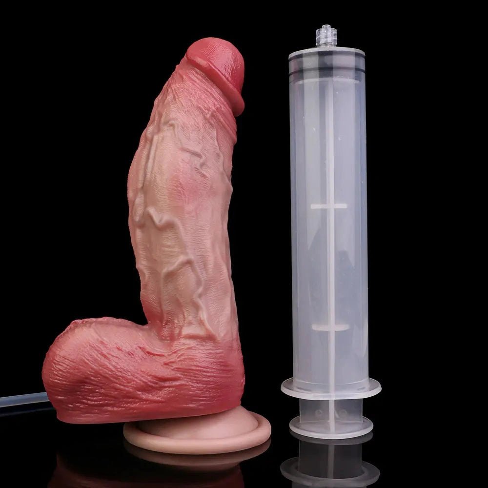 Flesh tone squirting realistic dildo, photo 13