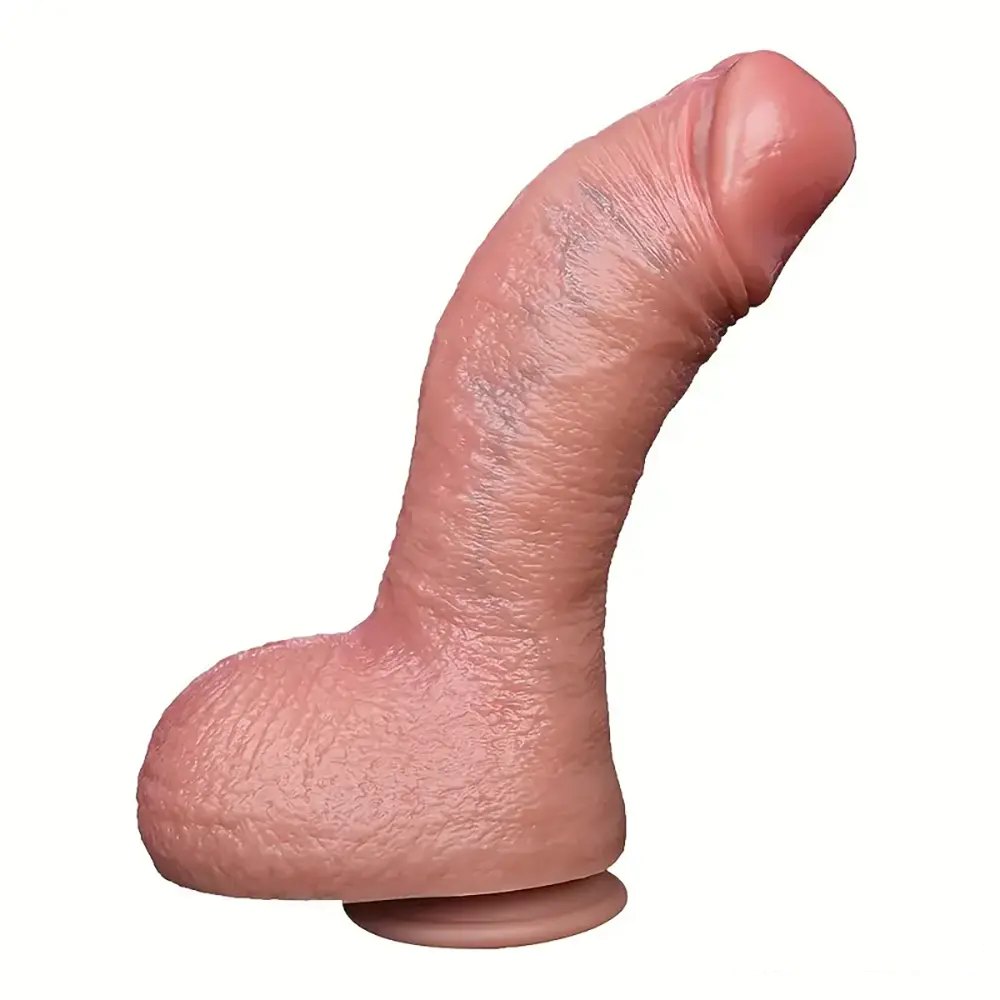 Flesh tone suction cup dildo, photo 1