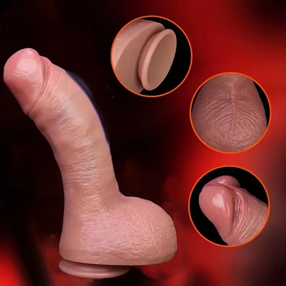 Flesh tone suction cup dildo, photo 5