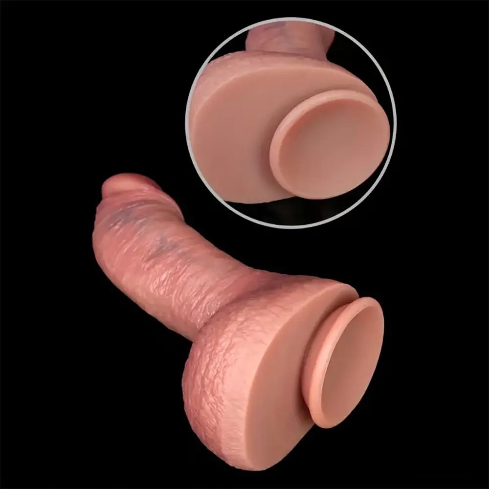 Flesh tone suction cup dildo, photo 6