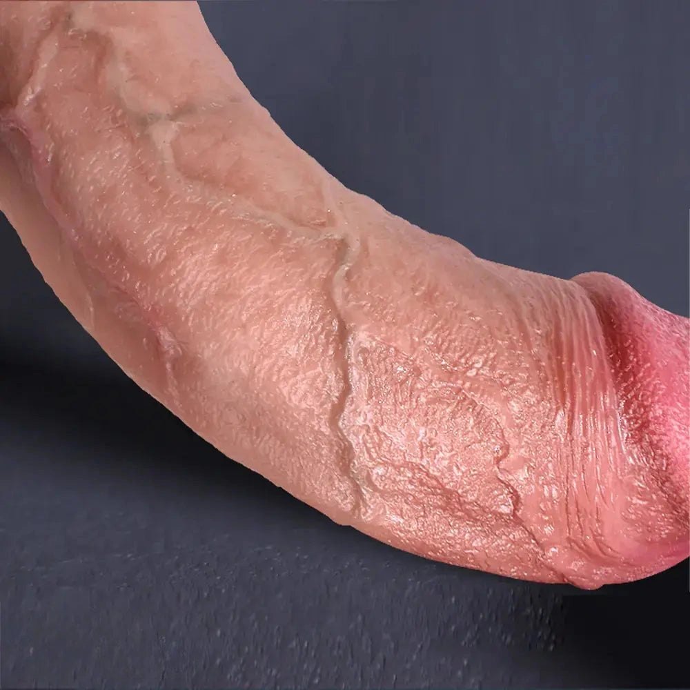 Flesh tone realistic silicone dildo, photo 15