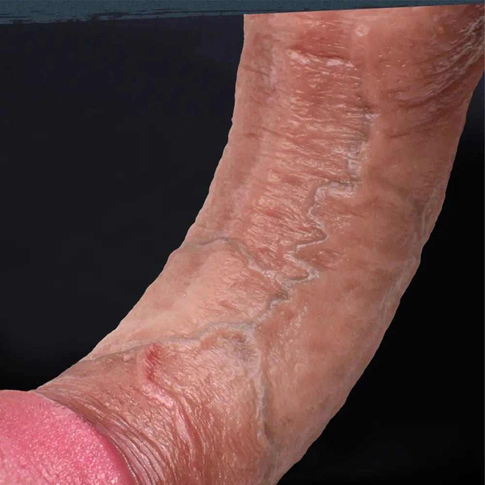 Flesh tone realistic silicone dildo, photo 7