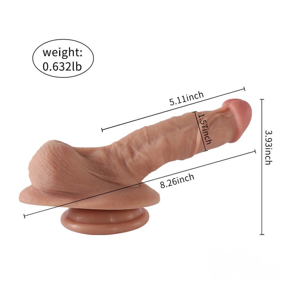 Flesh-tone realistic suction cup dildo, photo 9