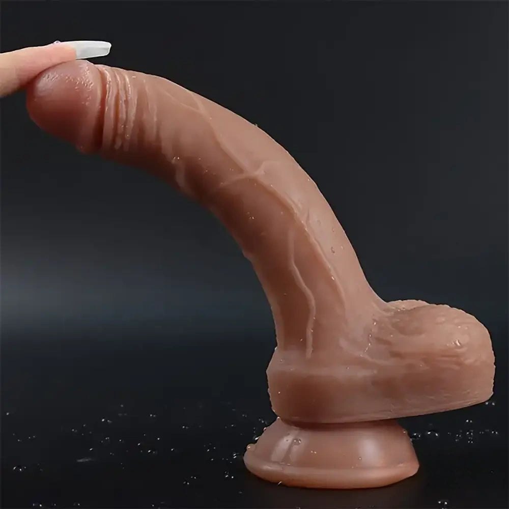Flesh tone realistic suction cup dildo, photo 2