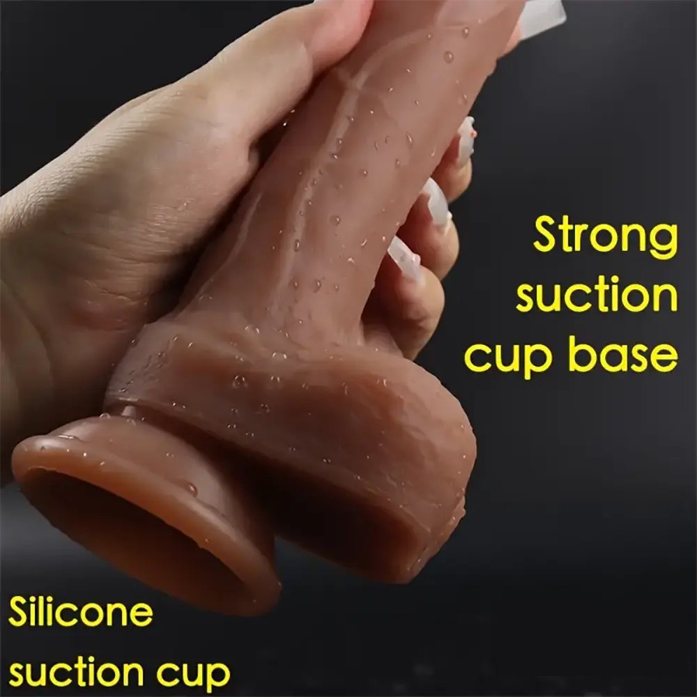 Flesh tone realistic suction cup dildo, photo 8