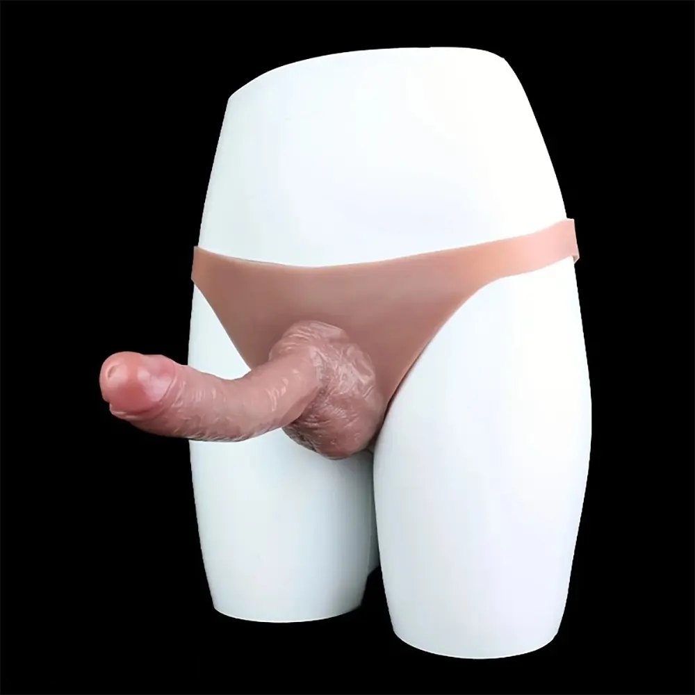 Flesh wearable panty strap-on dildo, photo 10