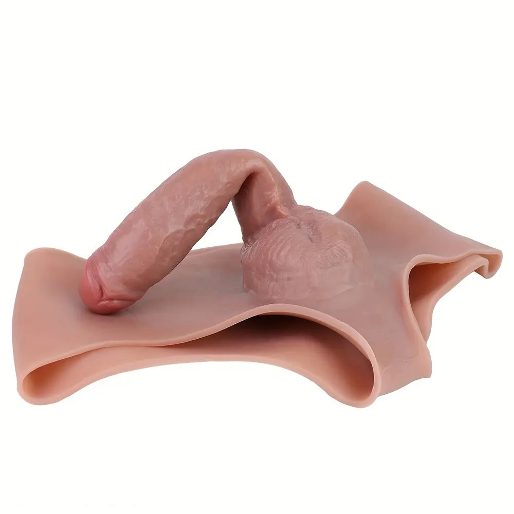 Flesh wearable panty strap-on dildo, photo 11