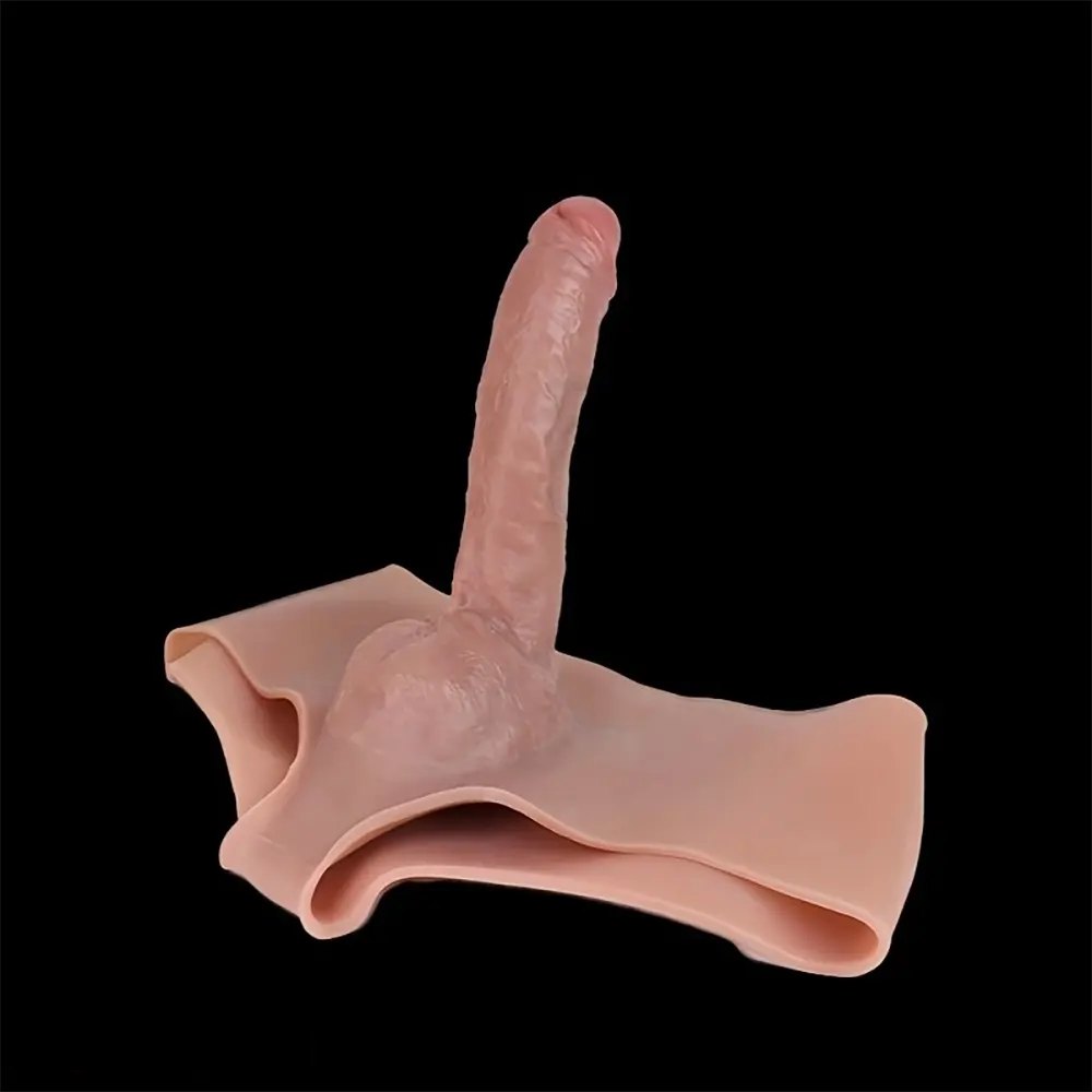 Flesh wearable panty strap-on dildo, photo 2