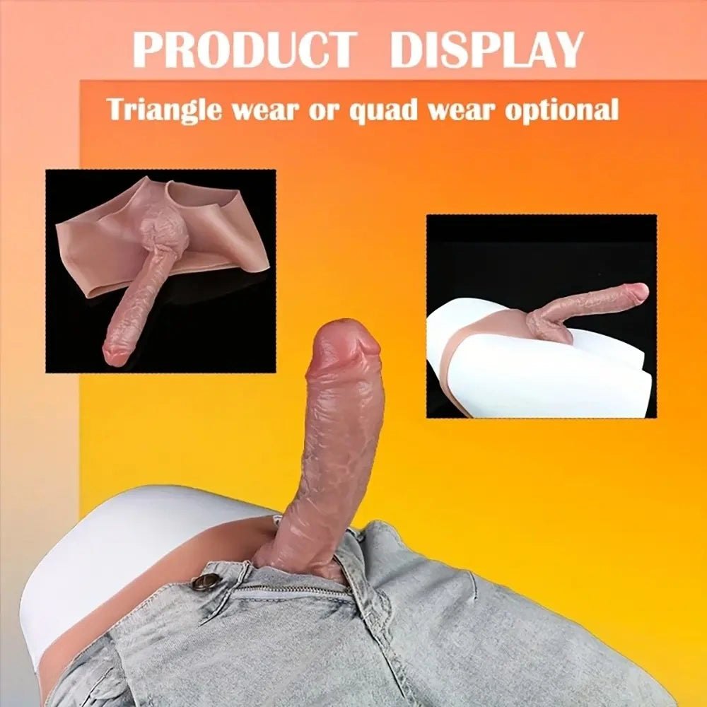 Flesh wearable panty strap-on dildo, photo 4