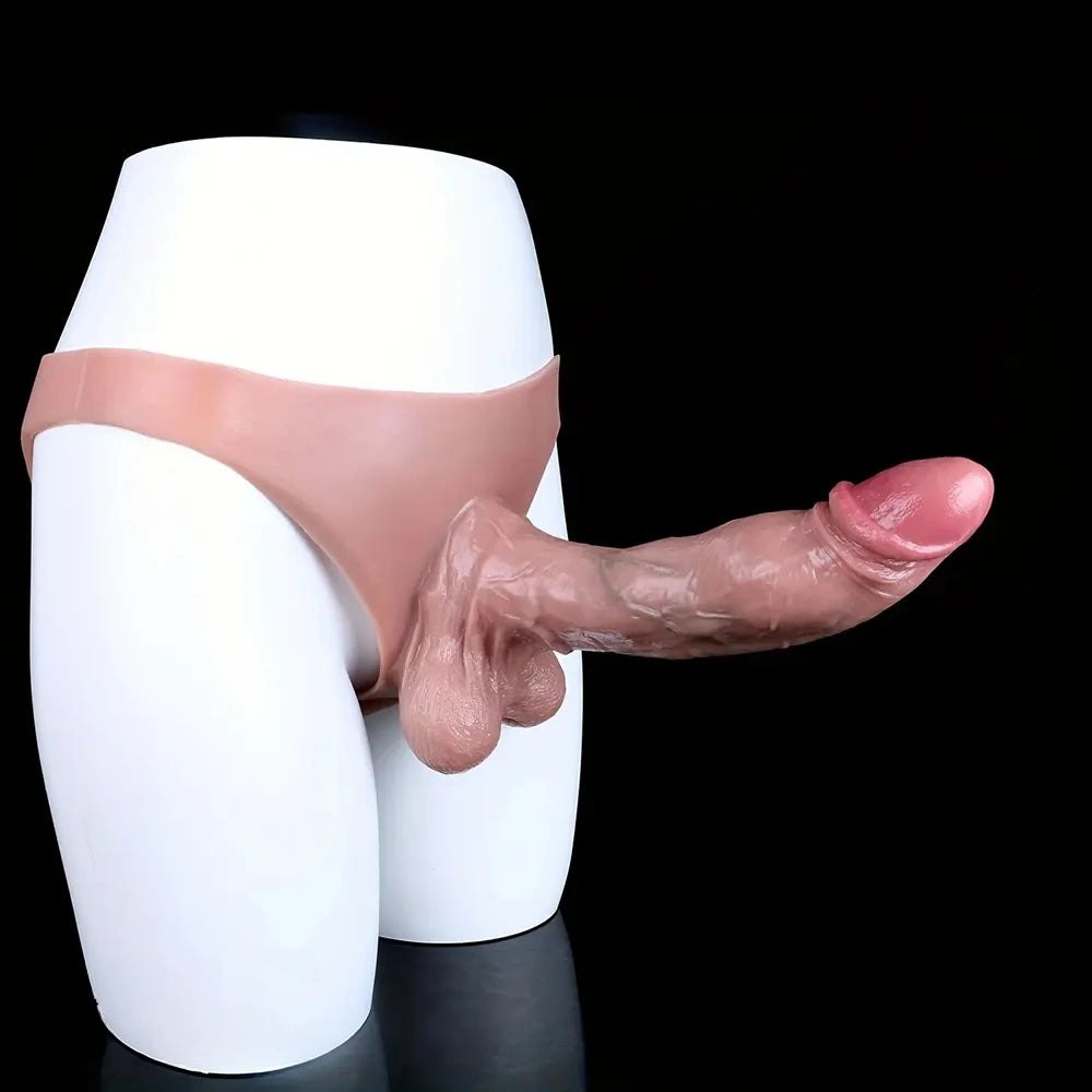 Flesh tone wearable strap-on dildo, photo 7