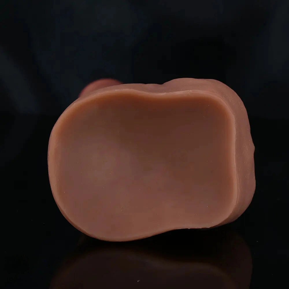 Flesh wrinkled silicone suction cup dildo, photo 5