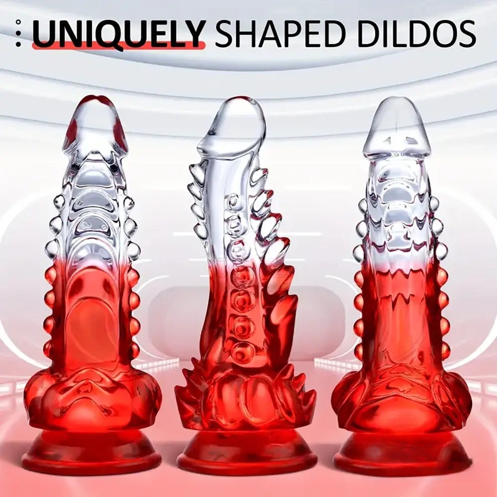 Colorful bendable tpe vibrating dildo, photo 1