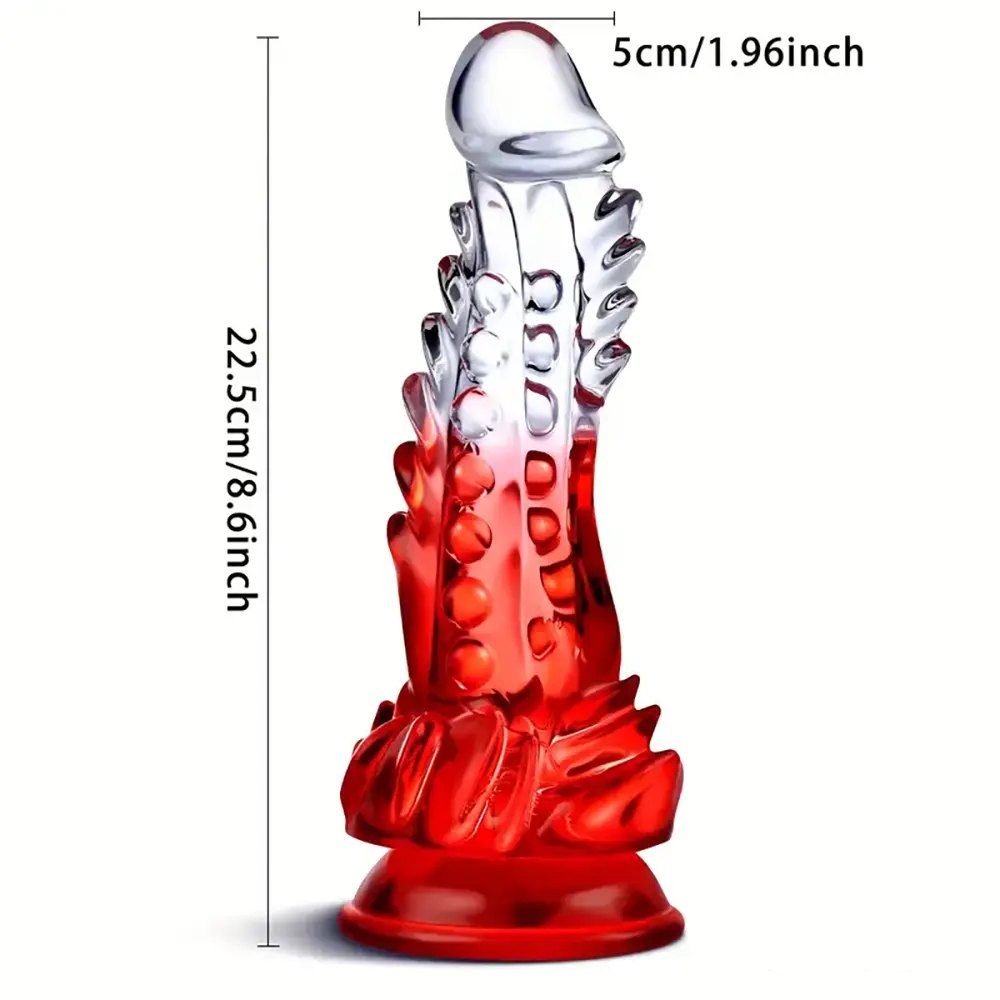 Colorful bendable tpe vibrating dildo, photo 6