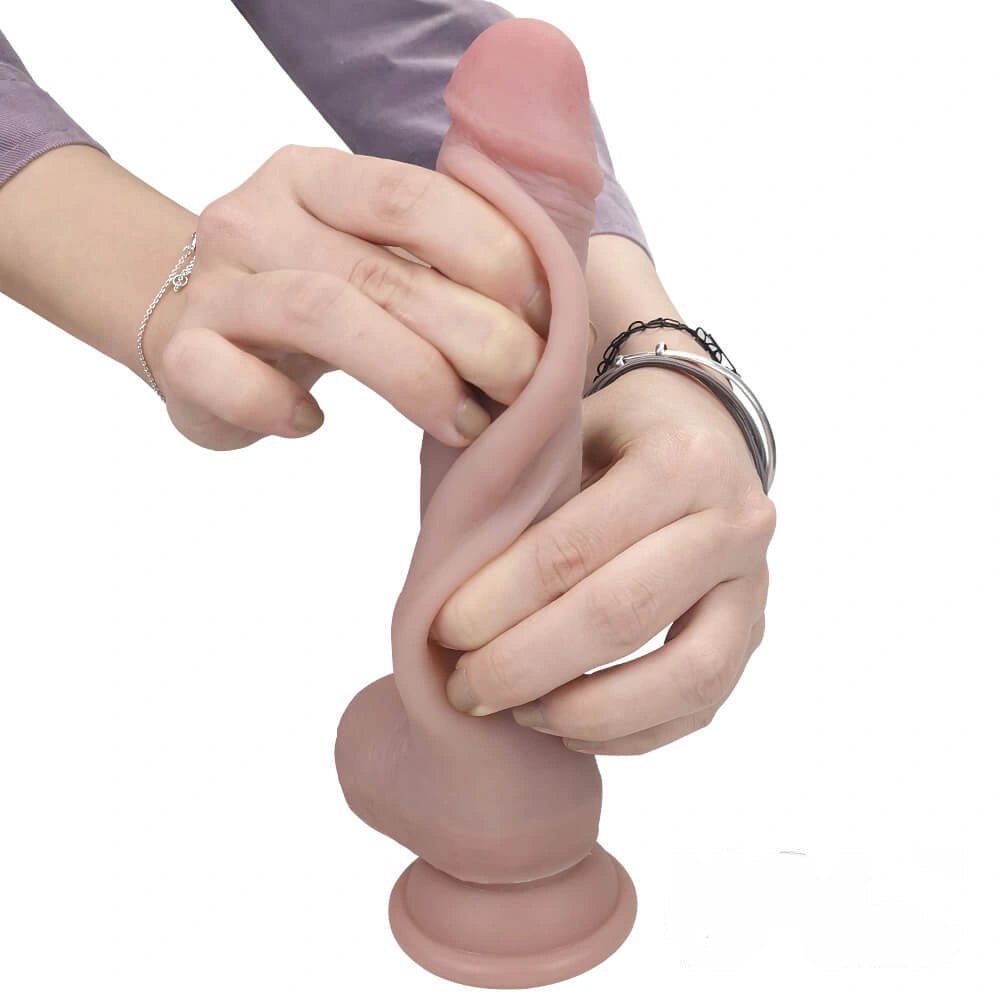 Flesh-tone suction cup dildo, photo 2
