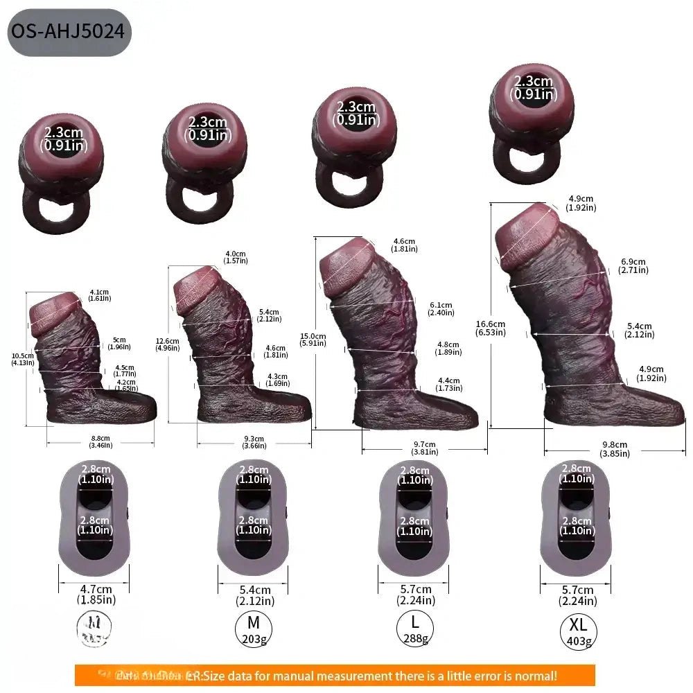 Coffee hollow silicone dildo sleeve, photo 6