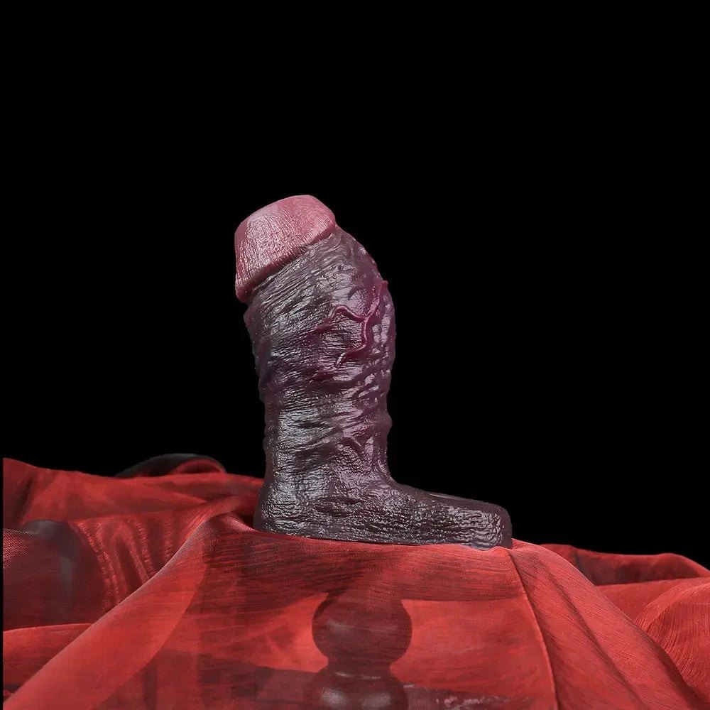 Coffee hollow silicone dildo sleeve, photo 8